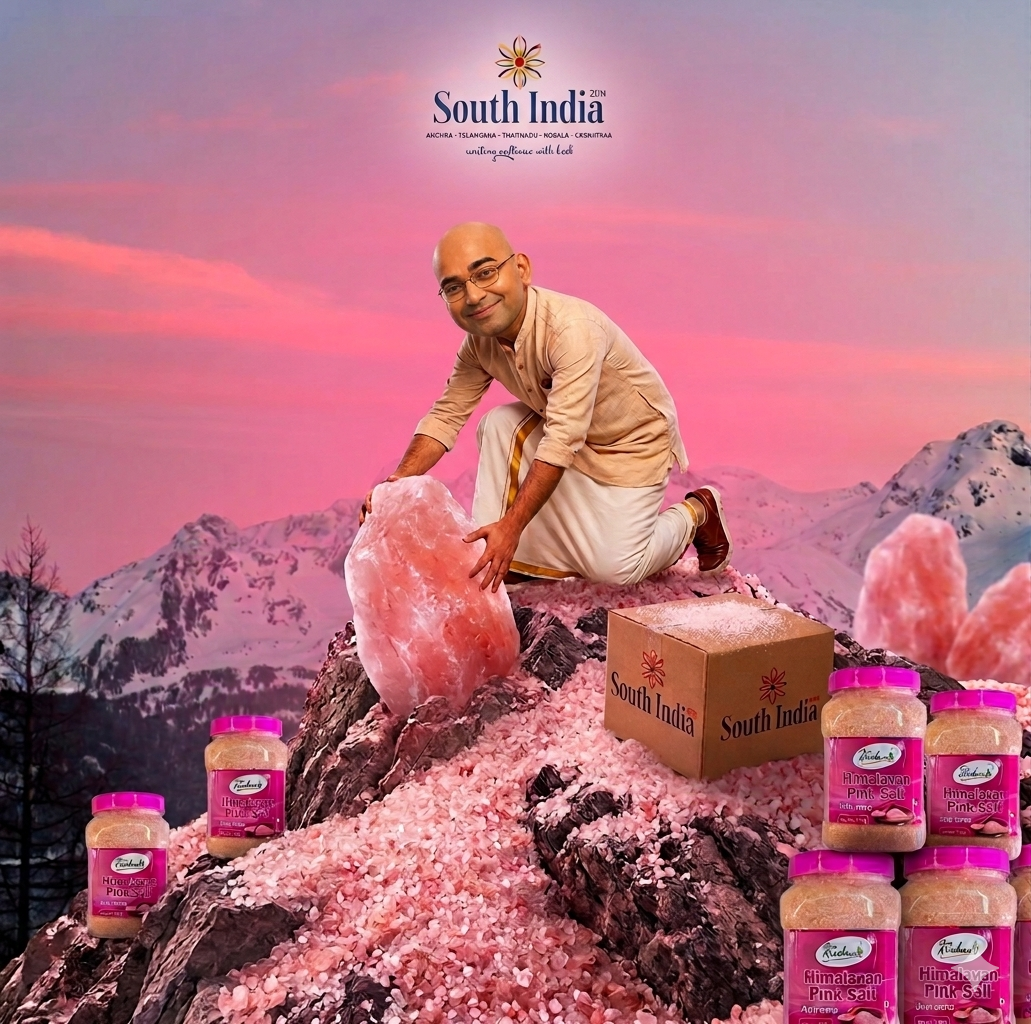 Shree Krishna Pink ( Himalayan ) Salt 1Kg