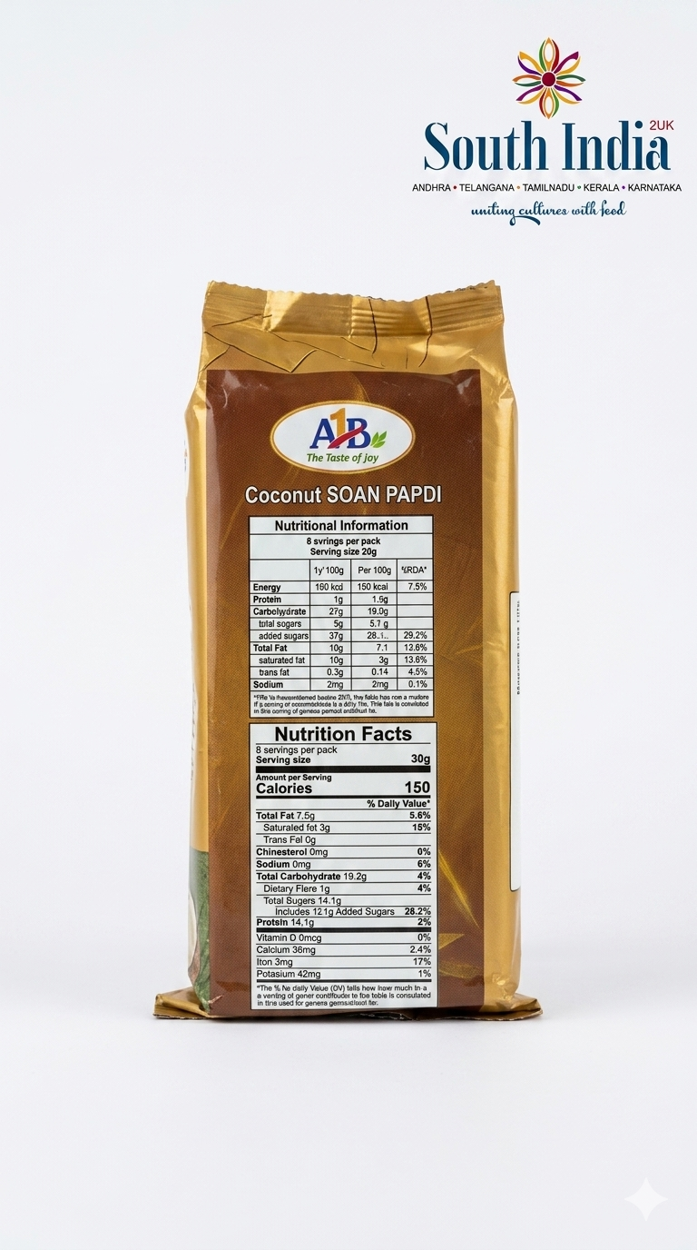 A2B Coconut Soan Papdi 250G