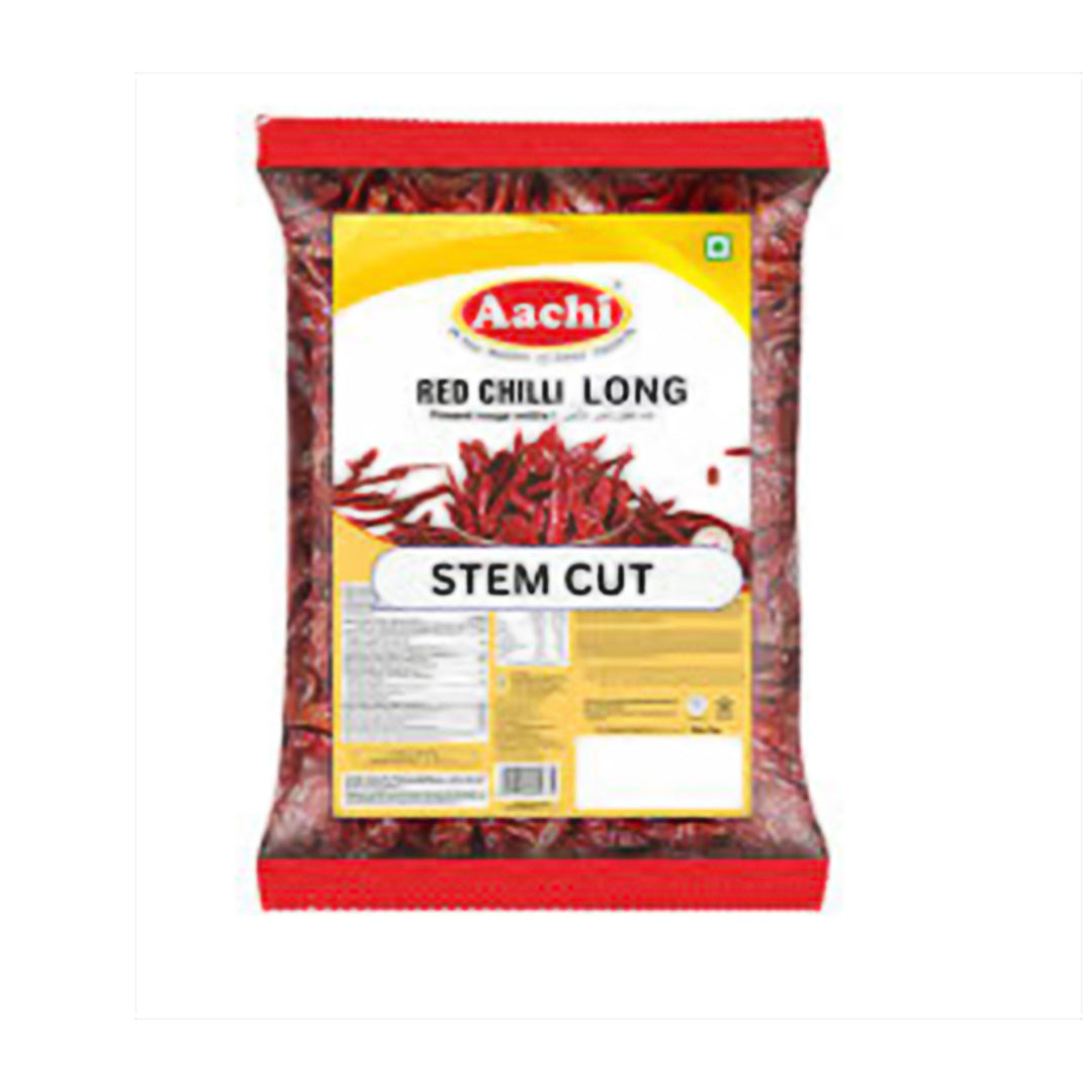 Aachi Red Chillies Long (stem cut) 500G