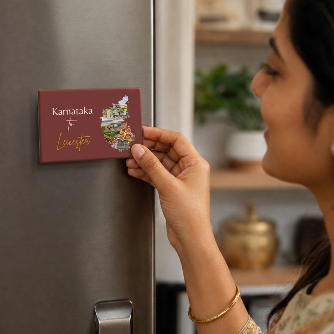 South India to UK State Journey Fridge Magnet - Bundle