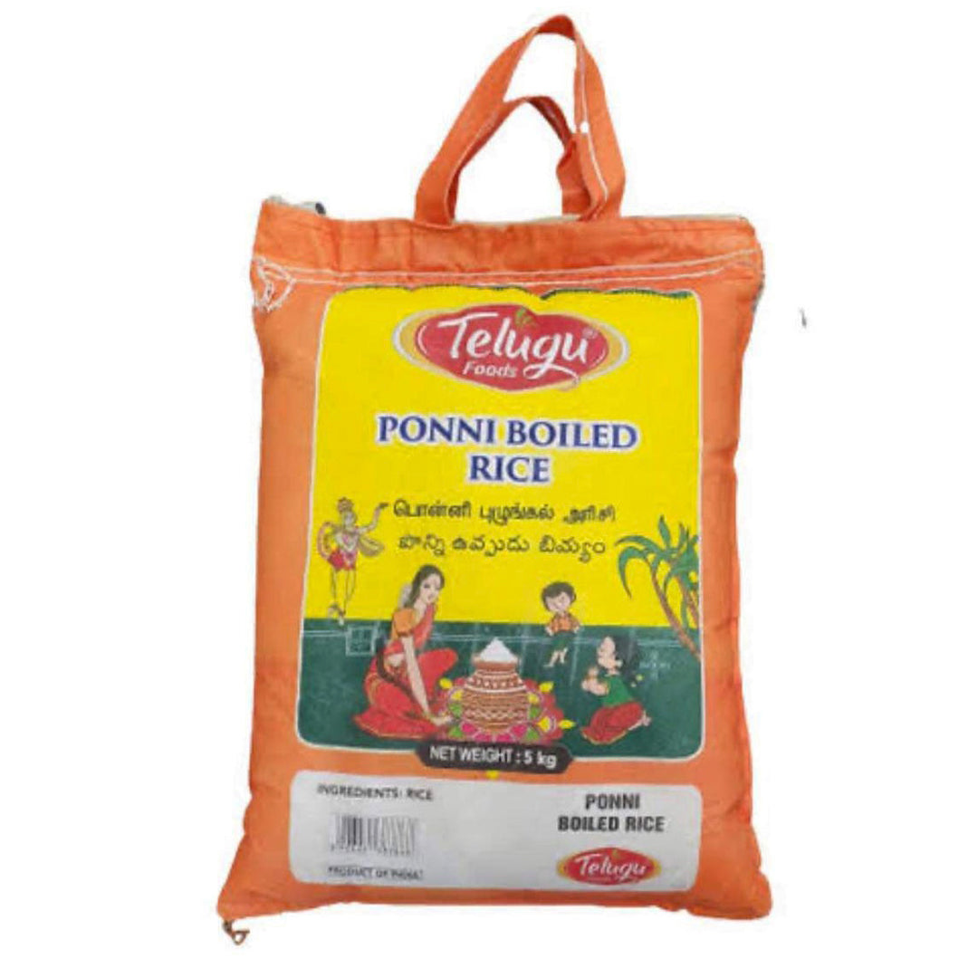 Telugu Foods Ponni Boiled Rice - 5 Kg