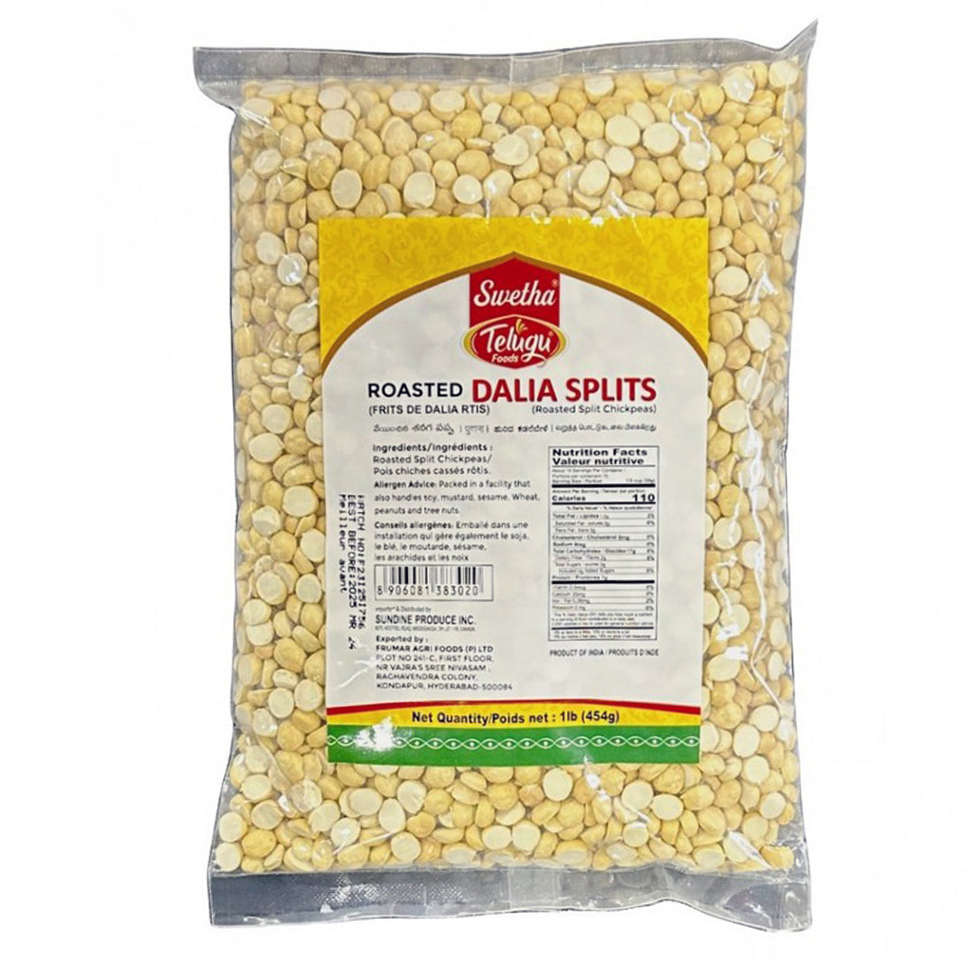 Telugu Foods Roasted Dalia Splits - 500 G