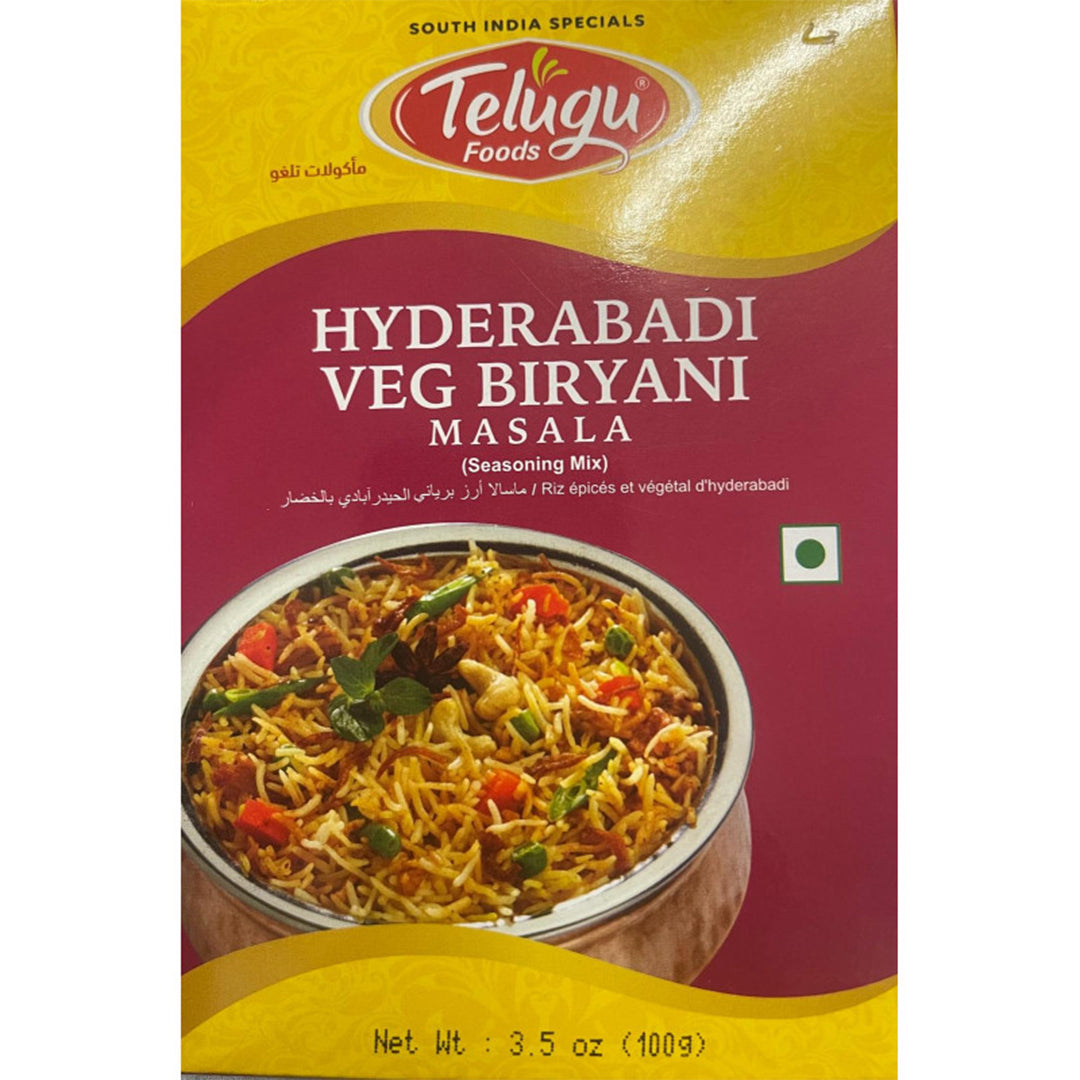 Telugu Foods Hyderabadi Veg Biryani Mas100 G