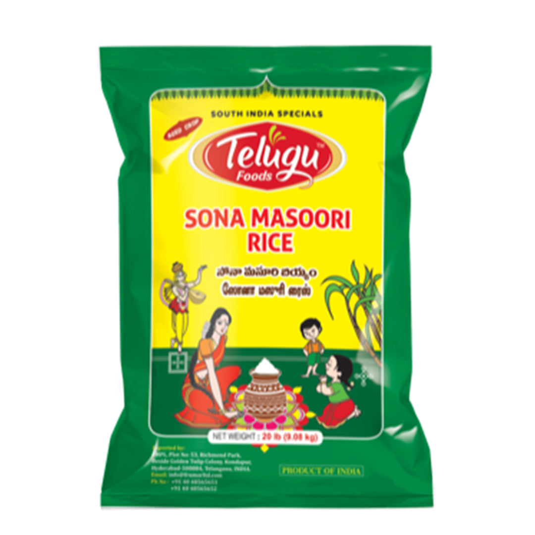 Telugu Foods Sona Masoori Rice - 5 Kg