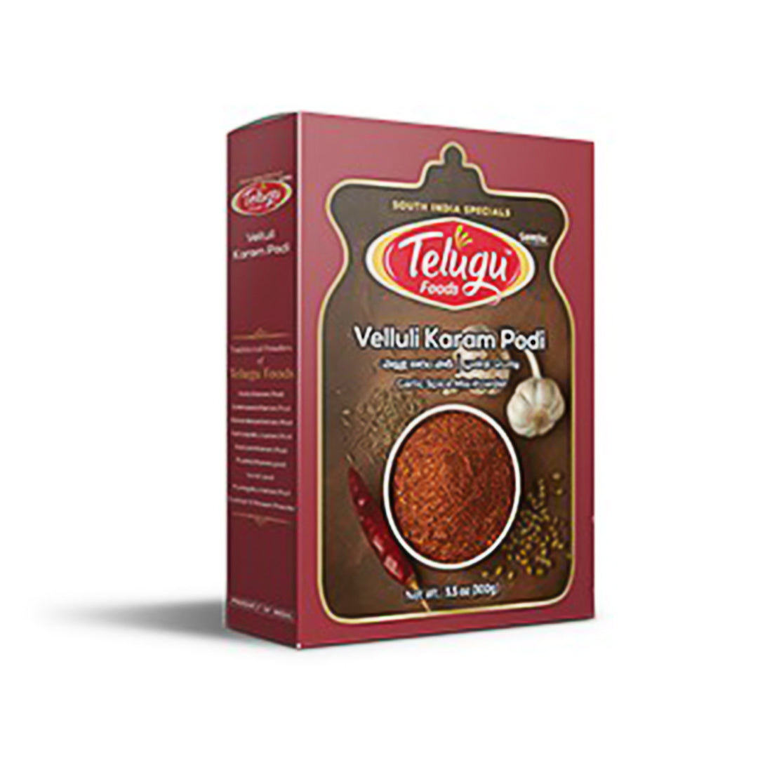 Telugu Foods Vellulli Karam Podi (Garlic Spice Mix) 100 G
