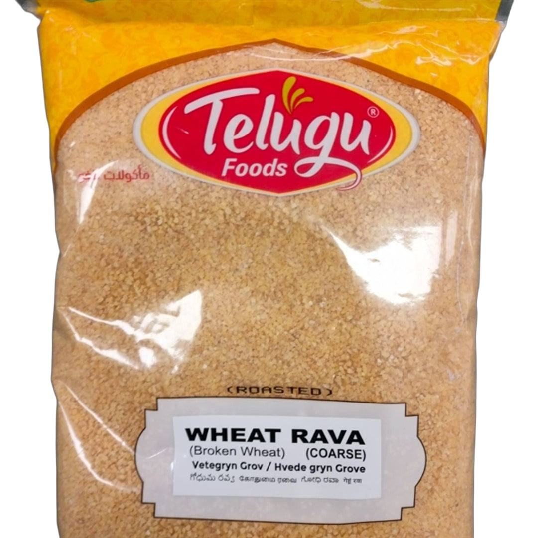 Telugu Foods Wheat Rava Roasted Coarse 1 Kg